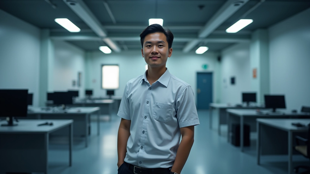 Modern training facility with contemporary equipment and bright interior lighting