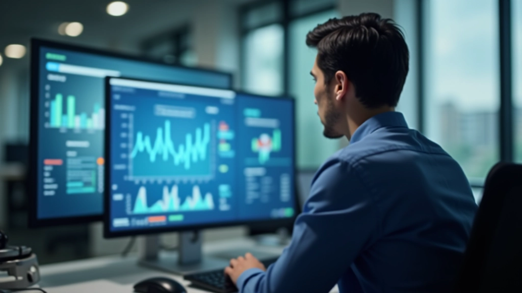 Data visualization showing employment statistics and participation rate charts on computer monitor